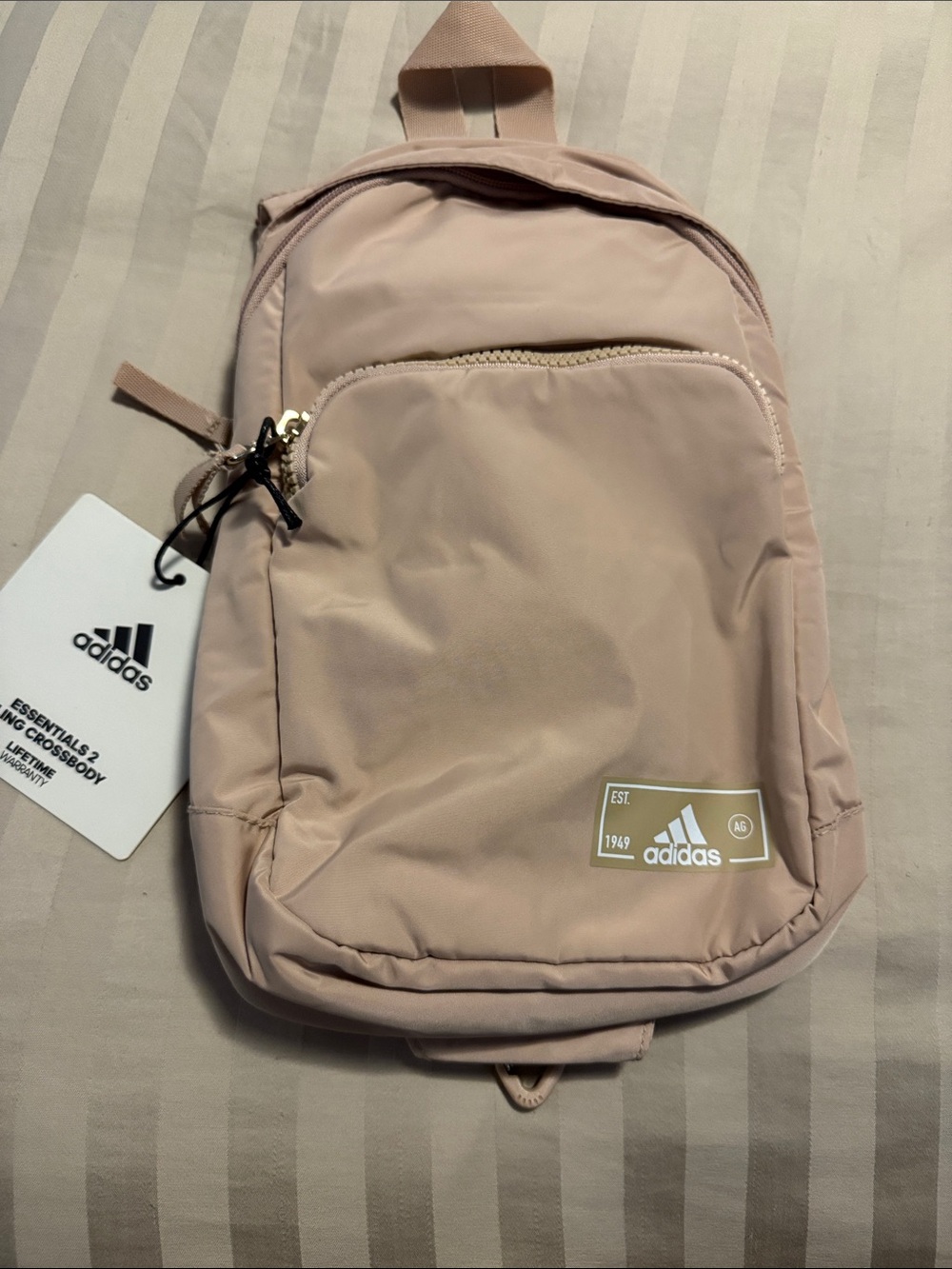 adidas Small Backpack in Blush Pink